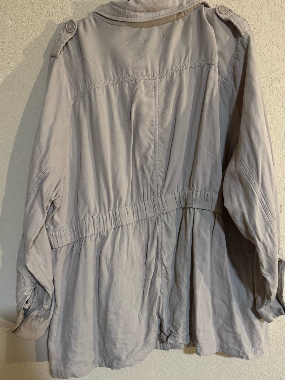 torrid Beige Utility Button-Front Jacket - Picture 5 of 5